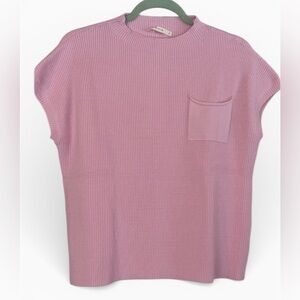 RIVER | Boutique | Pink | Ribbed Knit Women's Top | NWOT
